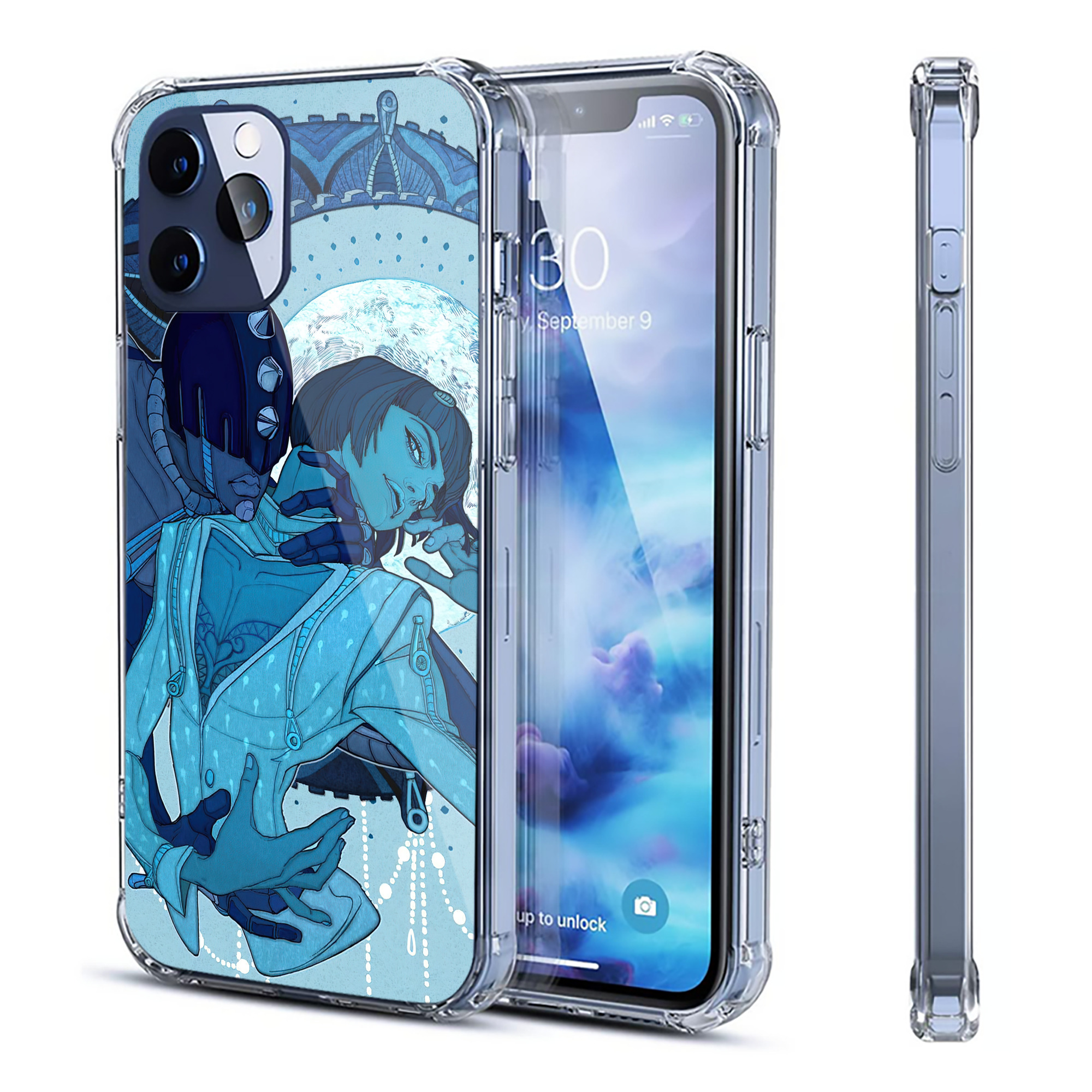 （画像用） ジョジョの奇妙な冒険 JoJo's Bizarre Adventure 【iPhone 12シリーズ対応】透明スマホケース（クリアソフトケース）